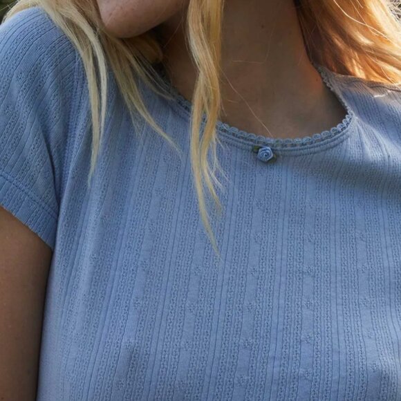 Doen Vivi Tee in Mist, XS - Picture 2 of 5